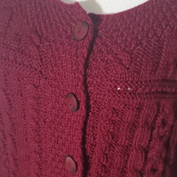 Inis crafts merino wool cardigan - Picture 2 of 4